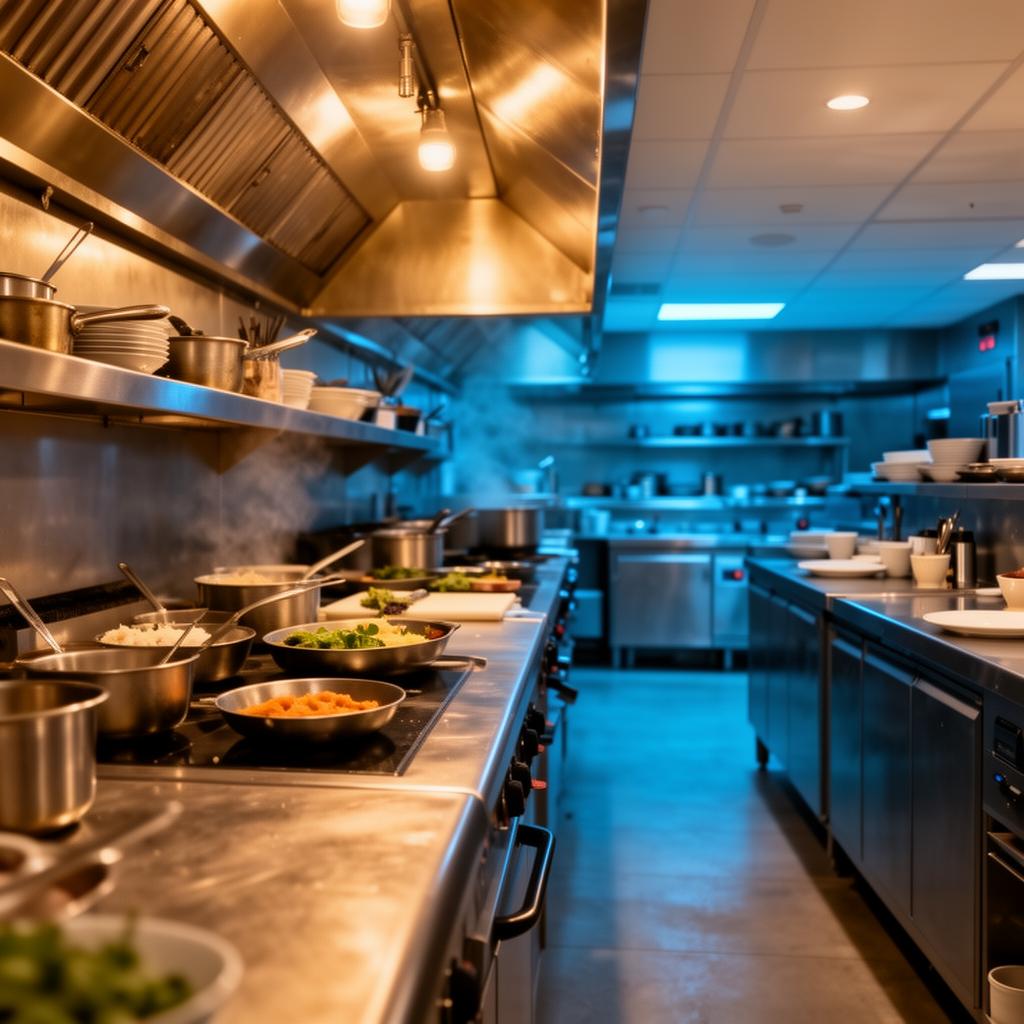 Cozinha profissional de restaurante - controle de pragas no ramo alimentício